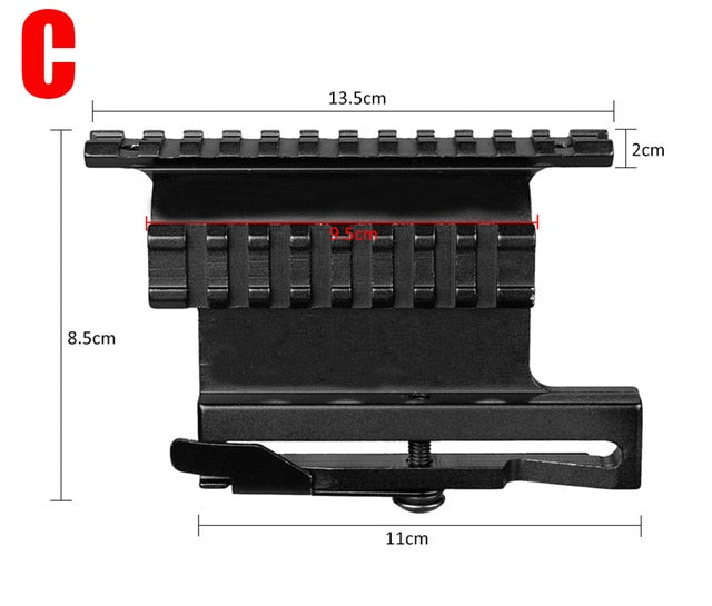 Tactical Picatinny Weaver AK Series Side Mount Rail