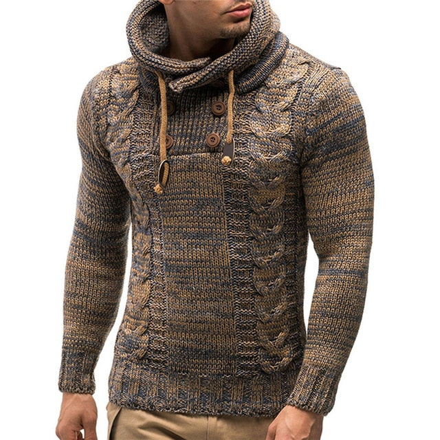 Men's Hoodie Knitted Fashion Pullovers Sweatshirt