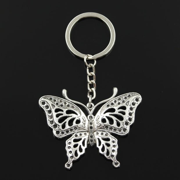 Fashion Butterfly Pendant Key Ring