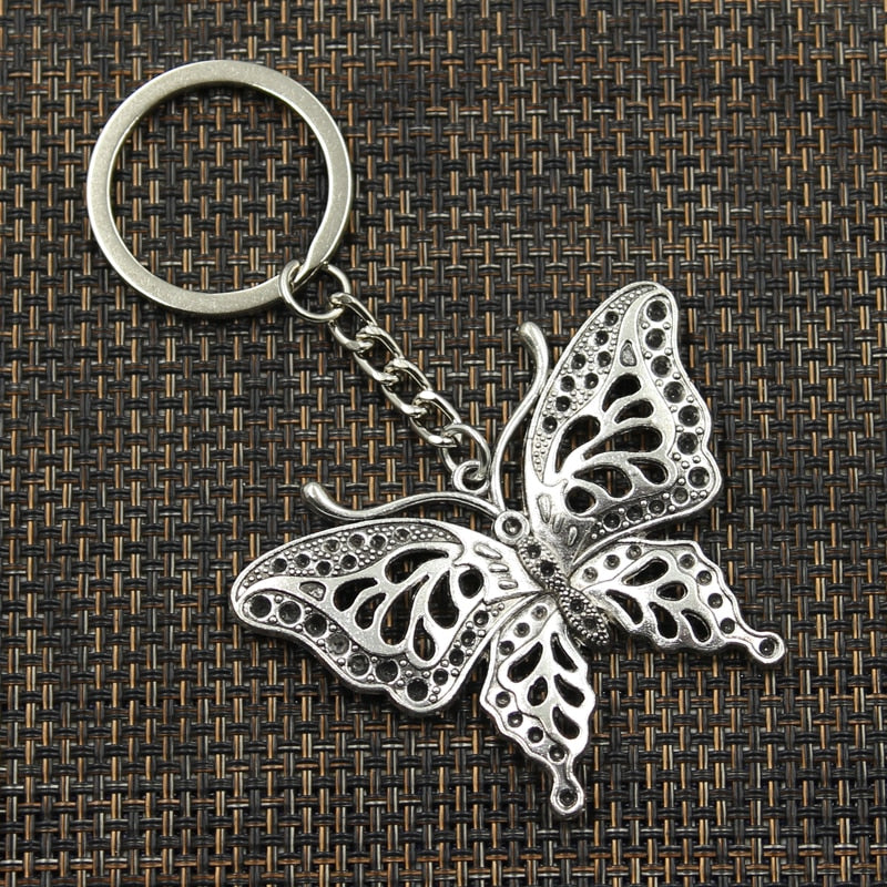 Fashion Butterfly Pendant Key Ring