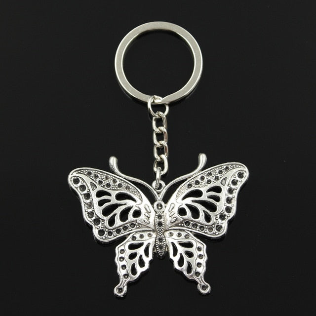 Fashion Butterfly Pendant Key Ring