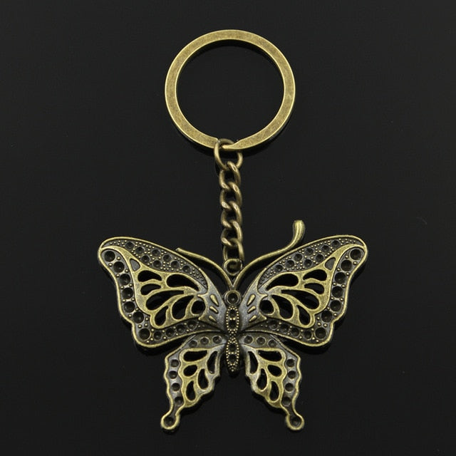 Fashion Butterfly Pendant Key Ring