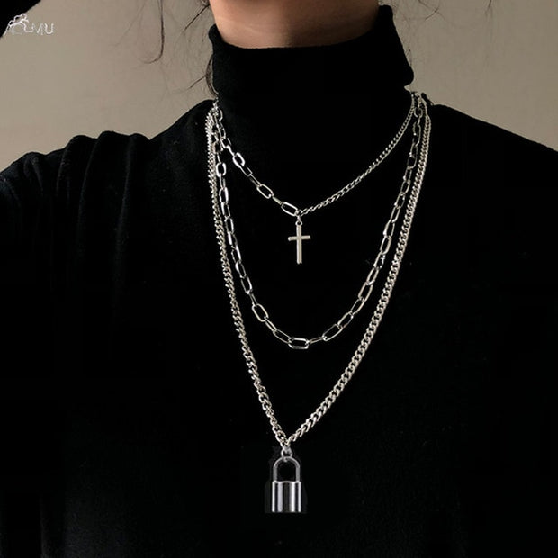 Fashion Multilayer Long Chain Necklace