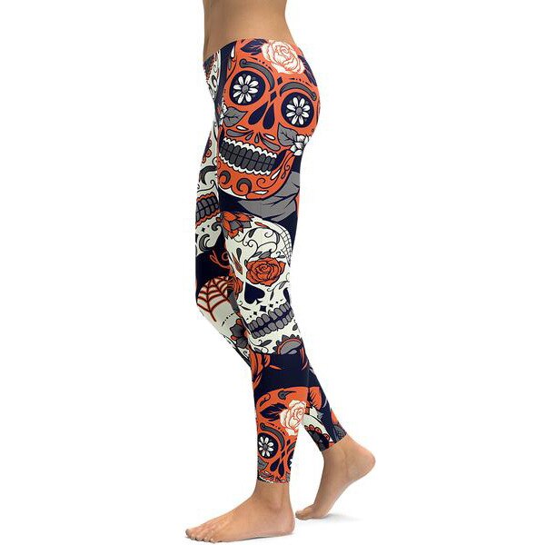 Skull Print Leggings (Available in Plus Size)
