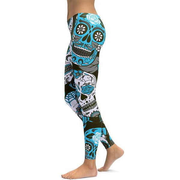 Skull Print Leggings (Available in Plus Size)
