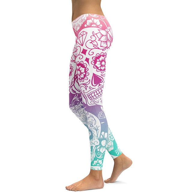 Skull Print Leggings (Available in Plus Size)