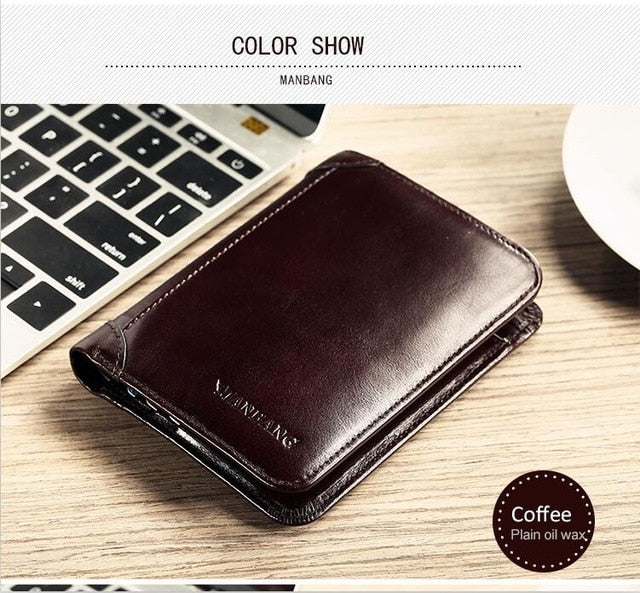 Classic Style Genuine Leather Men Wallet