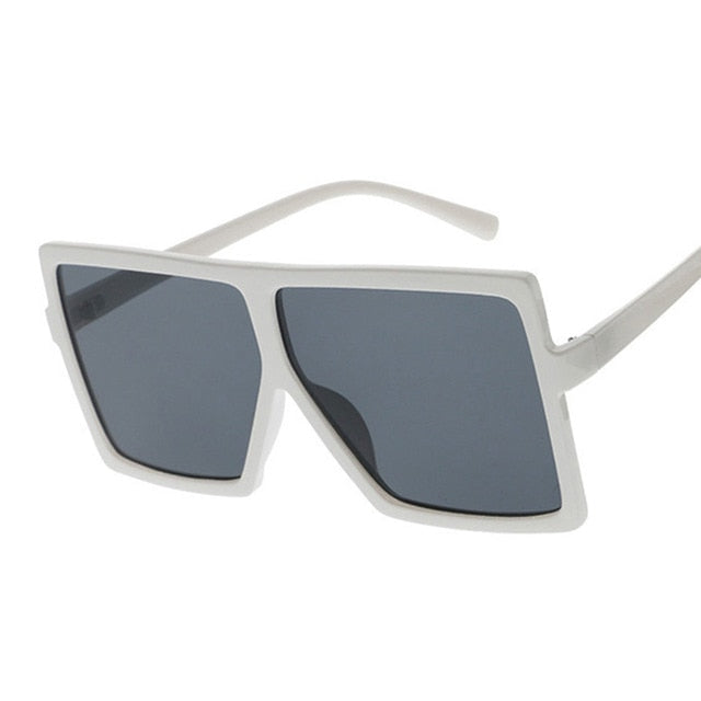Oversized Sunglasses Black Fashion Square Glasses
