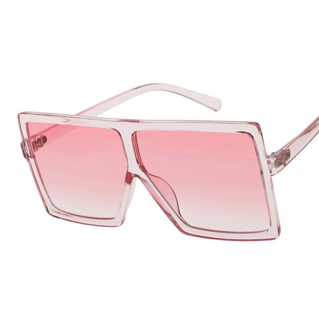 Oversized Sunglasses Black Fashion Square Glasses