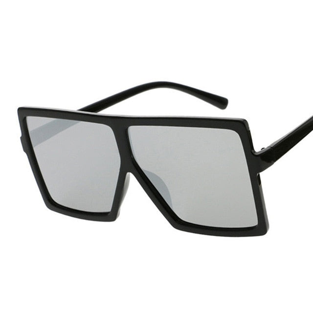 Oversized Sunglasses Black Fashion Square Glasses