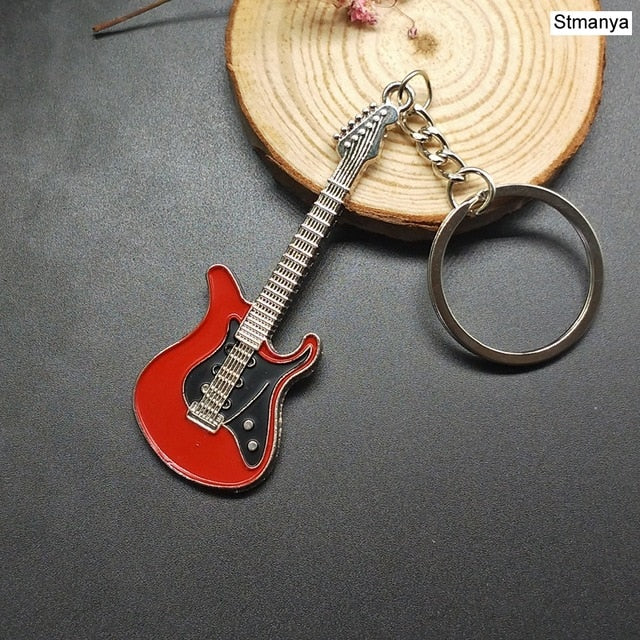New Dice Key Chain Metal Personality Dice Poker Soccer Guitar  Model Alloy Keychain Gift Car Key Ring 17045