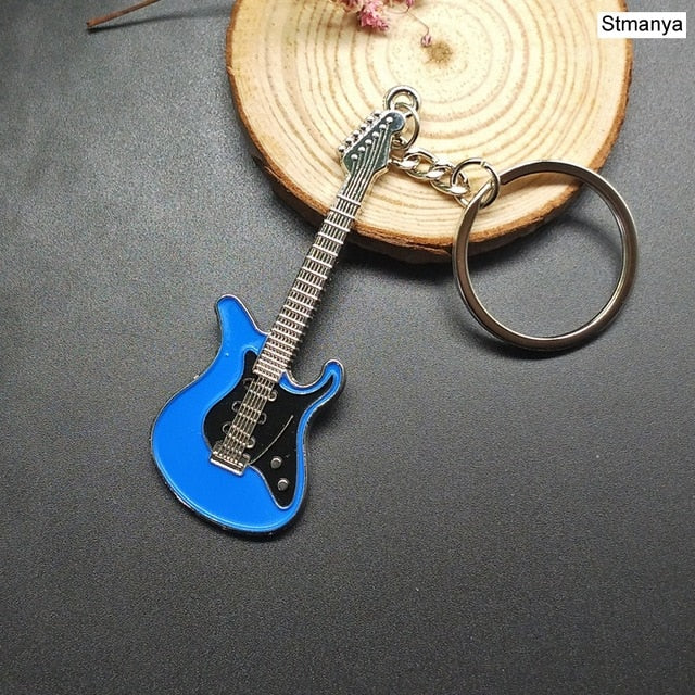 New Dice Key Chain Metal Personality Dice Poker Soccer Guitar  Model Alloy Keychain Gift Car Key Ring 17045