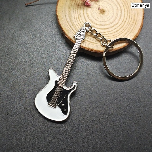 New Dice Key Chain Metal Personality Dice Poker Soccer Guitar  Model Alloy Keychain Gift Car Key Ring 17045