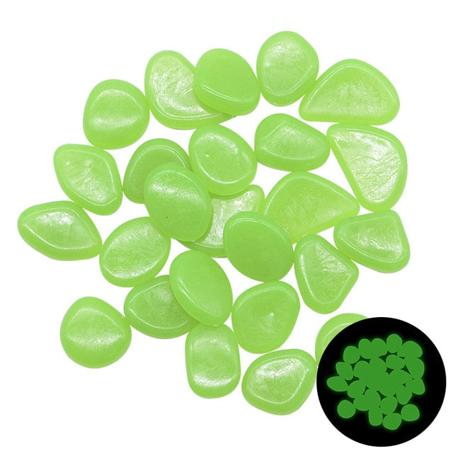 Glow in the Dark Luminous Garden Pebbles Stones
