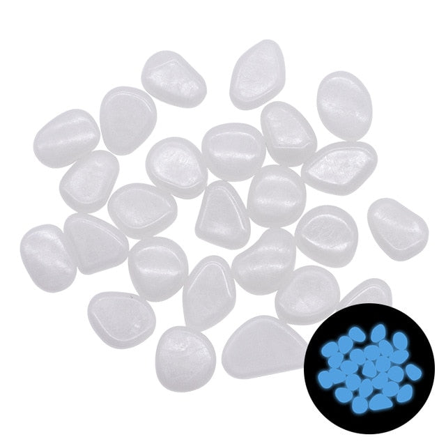 Glow in the Dark Luminous Garden Pebbles Stones