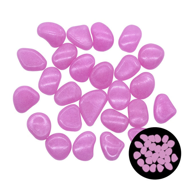 Glow in the Dark Luminous Garden Pebbles Stones