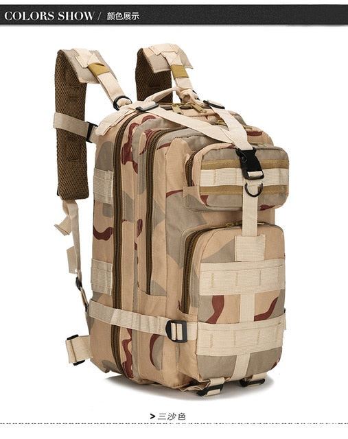 Military Rucksacks 1000D Nylon 30L Waterproof Tactical Backpack