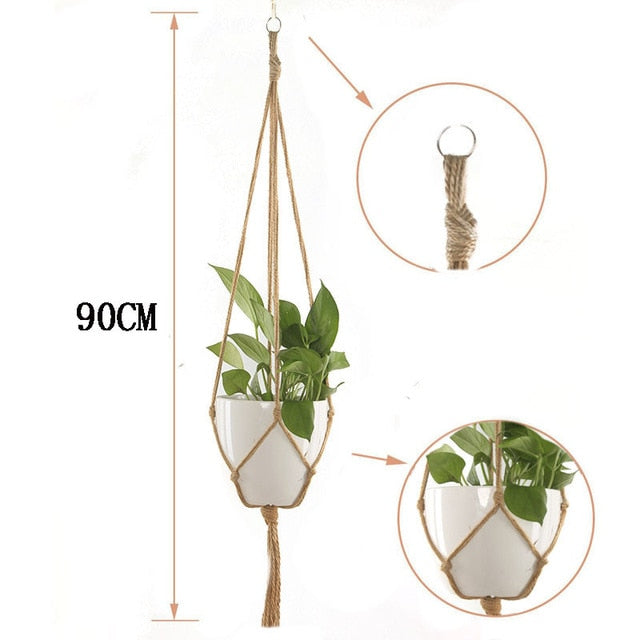Handmade Macrame Flower Pot Hanging Basket