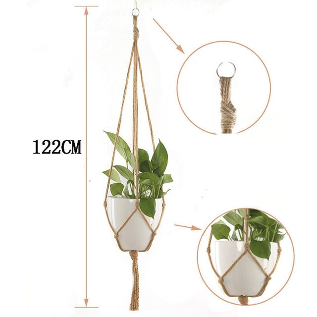 Handmade Macrame Flower Pot Hanging Basket