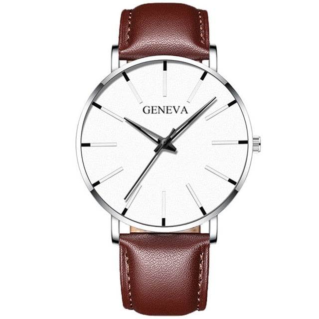Ultra Thin Stainless Steel Mesh Belt Quartz Watch