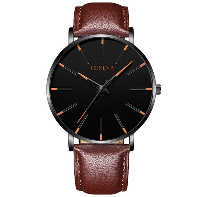 Ultra Thin Stainless Steel Mesh Belt Quartz Watch
