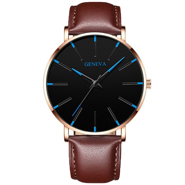 Ultra Thin Stainless Steel Mesh Belt Quartz Watch