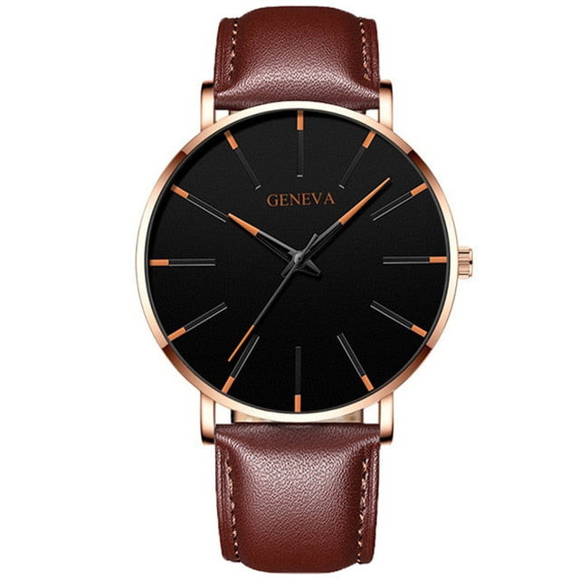 Ultra Thin Stainless Steel Mesh Belt Quartz Watch