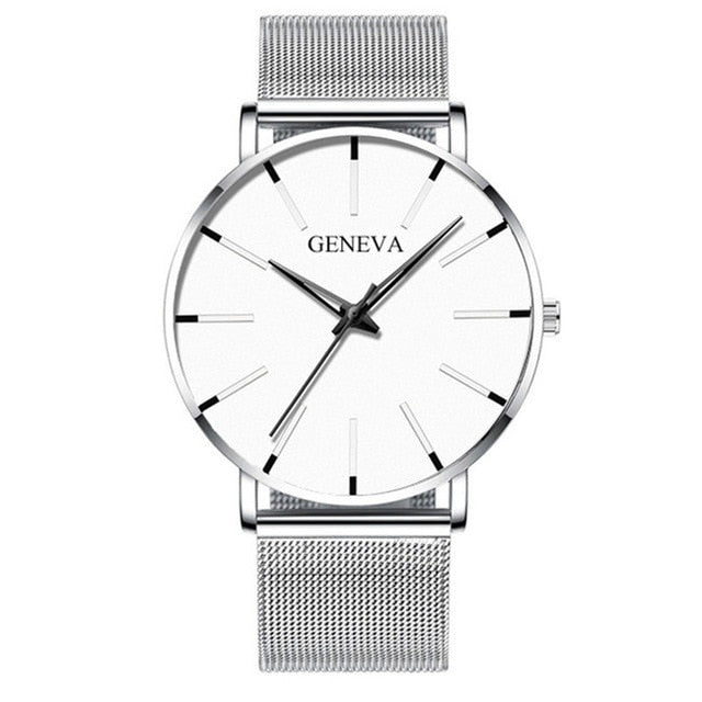 Ultra Thin Stainless Steel Mesh Belt Quartz Watch