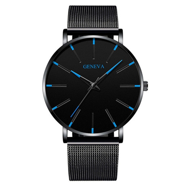 Ultra Thin Stainless Steel Mesh Belt Quartz Watch