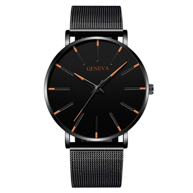 Ultra Thin Stainless Steel Mesh Belt Quartz Watch
