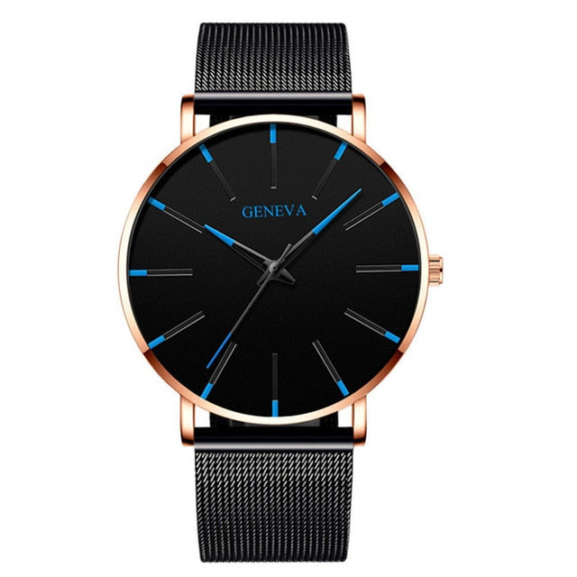 Ultra Thin Stainless Steel Mesh Belt Quartz Watch