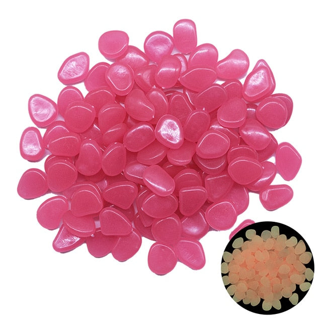 Glow in the Dark Luminous Garden Pebbles Stones