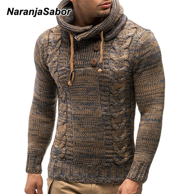 Men's Hoodie Knitted Fashion Pullovers Sweatshirt