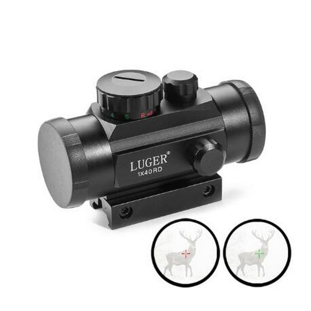 Tactical Hunting Red Dot 1X40RD Optical Sight Mounts Riflescope