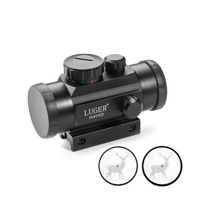 Tactical Hunting Red Dot 1X40RD Optical Sight Mounts Riflescope