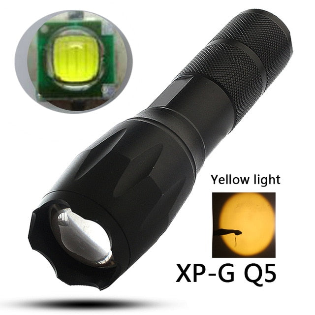 LED Flashlight Aluminum Waterproof Zoomable Torch Tactical Light