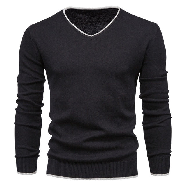 V-neck Men's Sweater Knitwear
