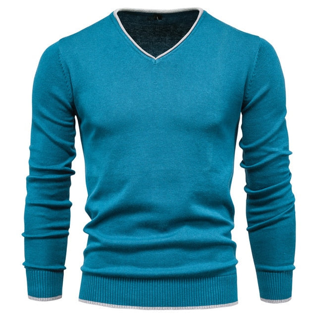 V-neck Men's Sweater Knitwear