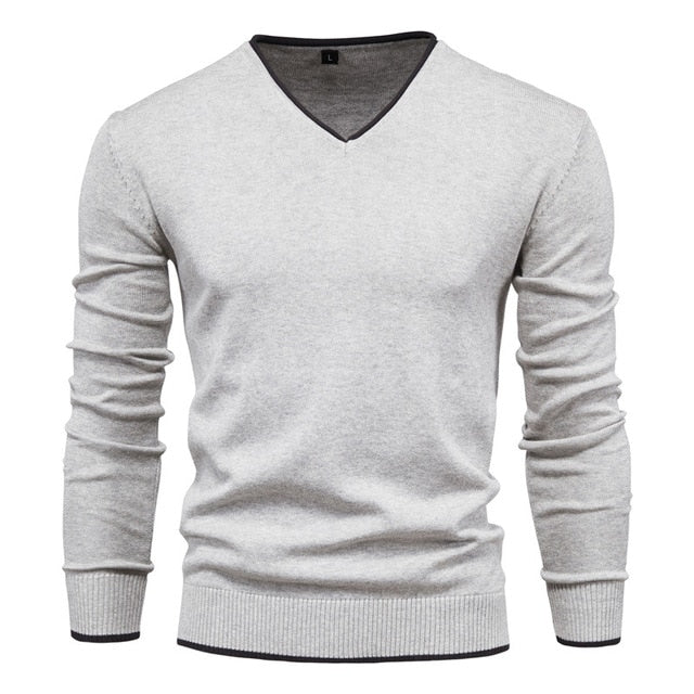 V-neck Men's Sweater Knitwear