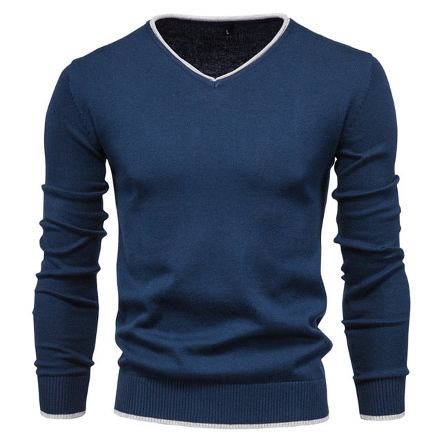 V-neck Men's Sweater Knitwear