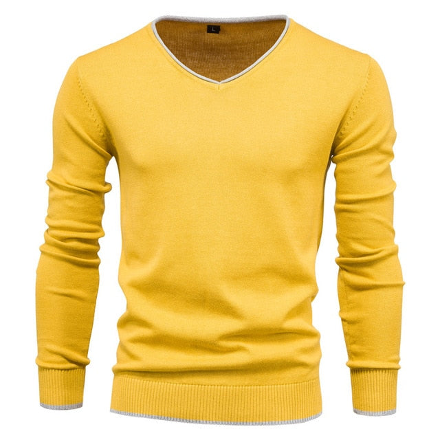 V-neck Men's Sweater Knitwear