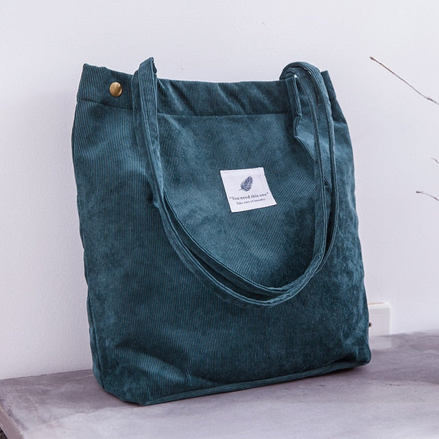 Corduroy Canvas Cloth Shoulder Bag
