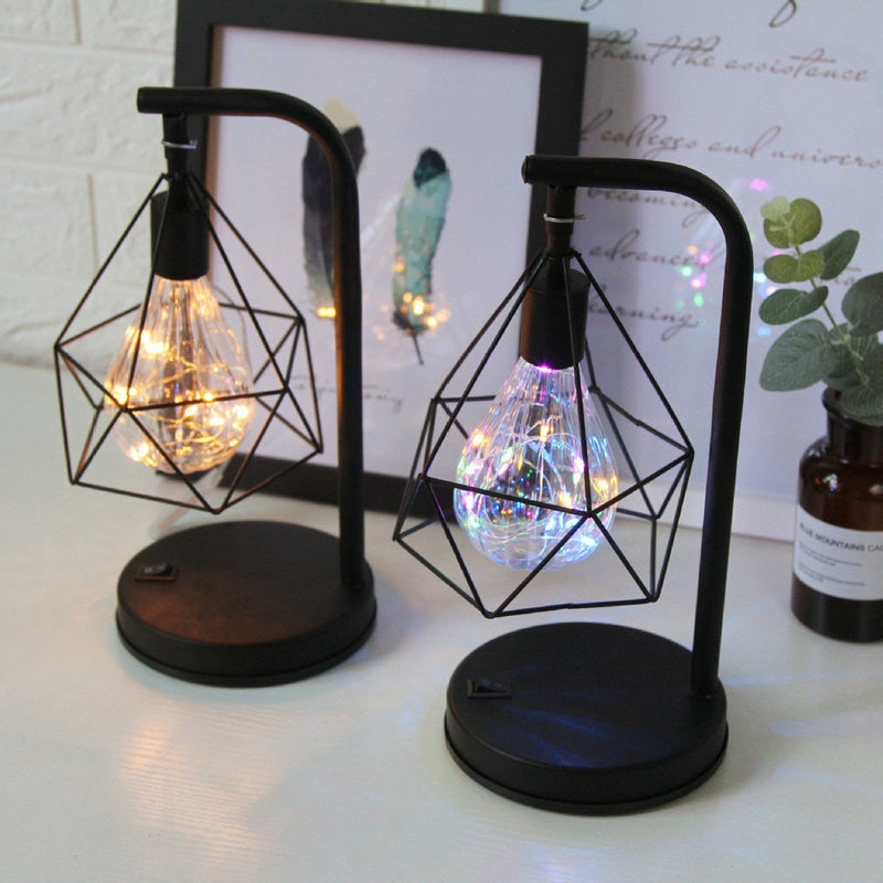 Diamond Shape Touch LED Desk Lamp