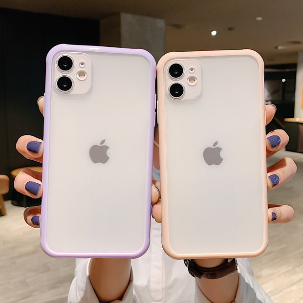 Shockproof Armor Transparent Phone Case For iPhone 12 11 Pro X Xs MAX XR 6 6s 7 8 Plus Camera Protection