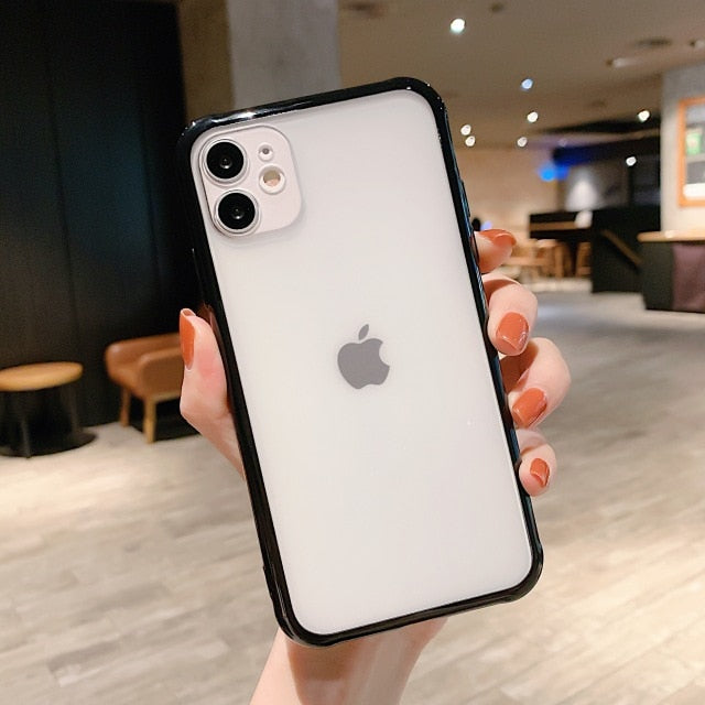 Shockproof Armor Transparent Phone Case For iPhone 12 11 Pro X Xs MAX XR 6 6s 7 8 Plus Camera Protection