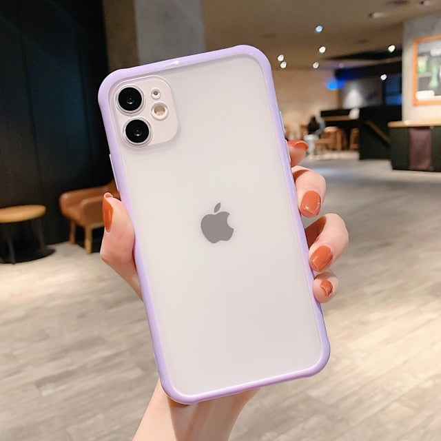 Shockproof Armor Transparent Phone Case For iPhone 12 11 Pro X Xs MAX XR 6 6s 7 8 Plus Camera Protection