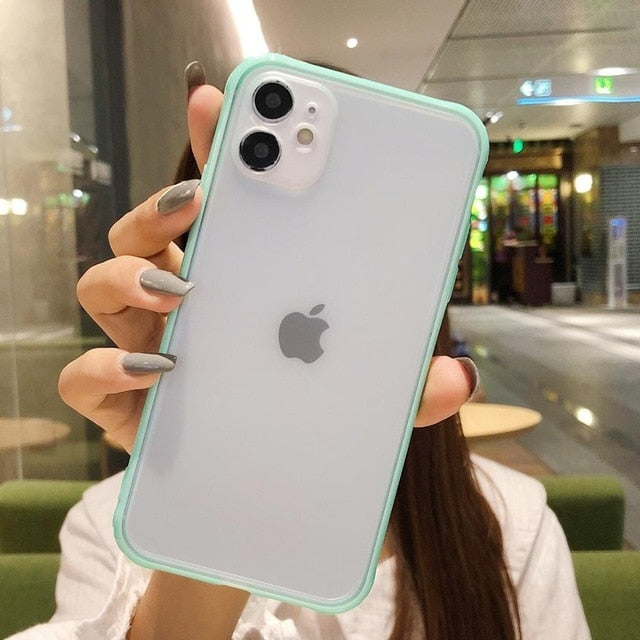 Shockproof Armor Transparent Phone Case For iPhone 12 11 Pro X Xs MAX XR 6 6s 7 8 Plus Camera Protection
