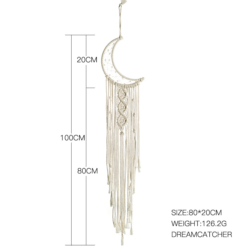 Star & Moon Macrame Dream Catcher