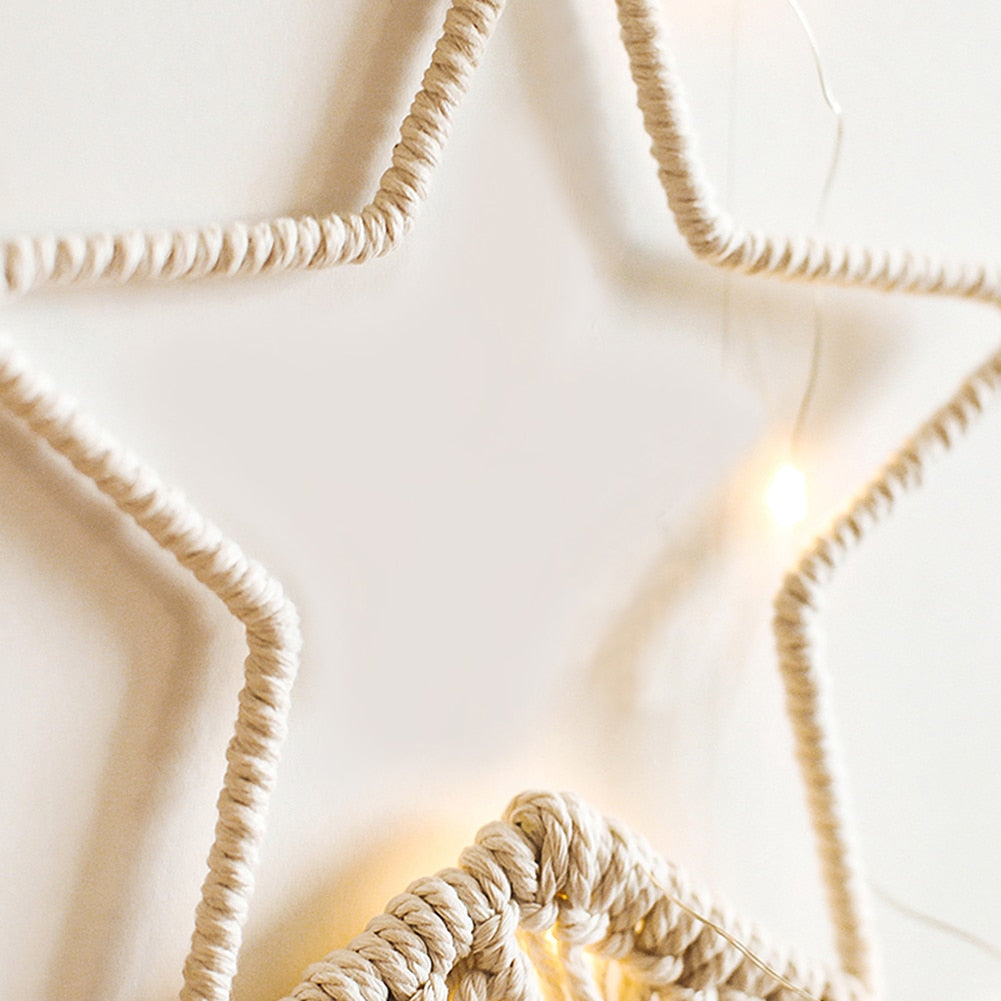 Star & Moon Macrame Dream Catcher