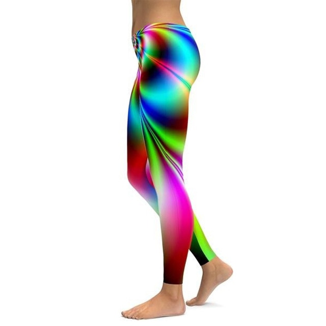 Women Plus Size Workout Printed Leggings